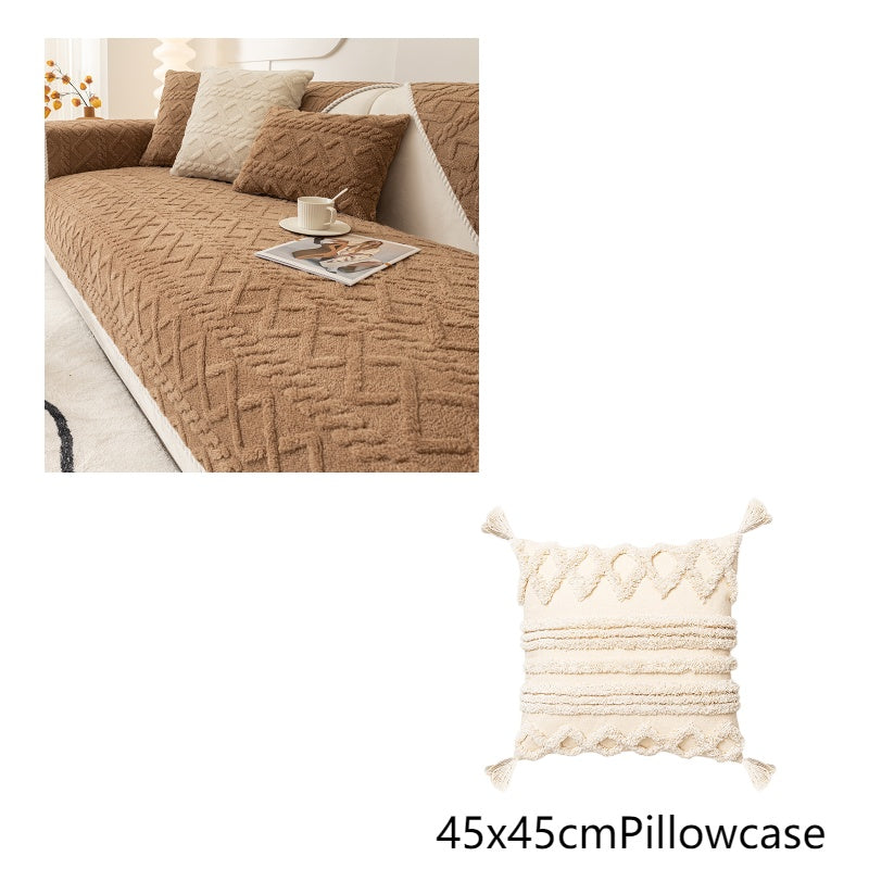 Petzaroo Plush Thick Anti-skid Sofa Cover