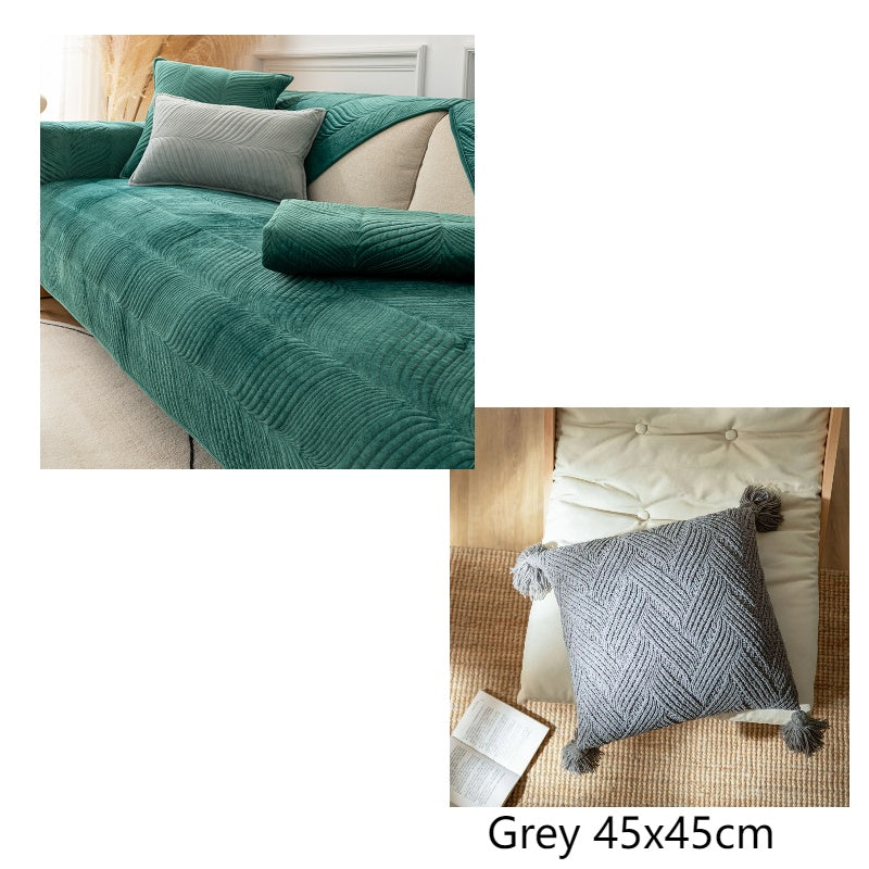 Petzaroo Plush Thick Anti-skid Sofa Cover