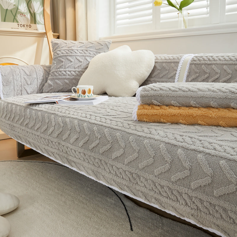 Petzaroo Plush Thick Anti-skid Sofa Cover