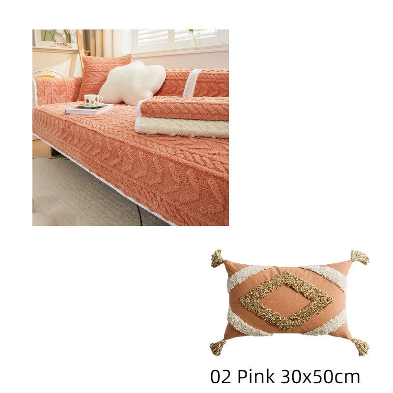 Petzaroo Plush Thick Anti-skid Sofa Cover
