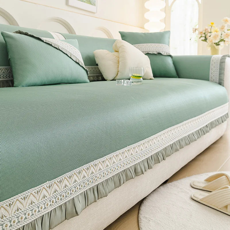 New French Summer Anti Slip Multifunctional Couch Cover