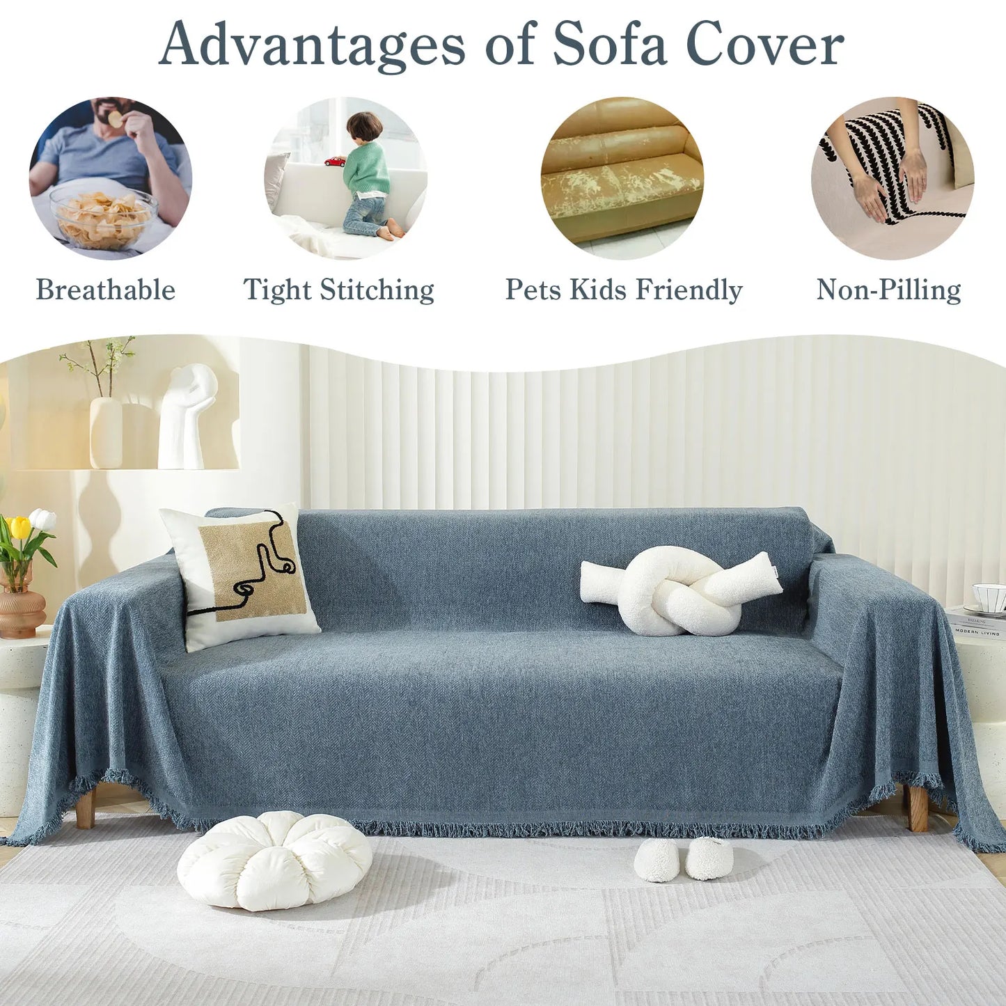 Ultrasoft Chenille Couch Cover