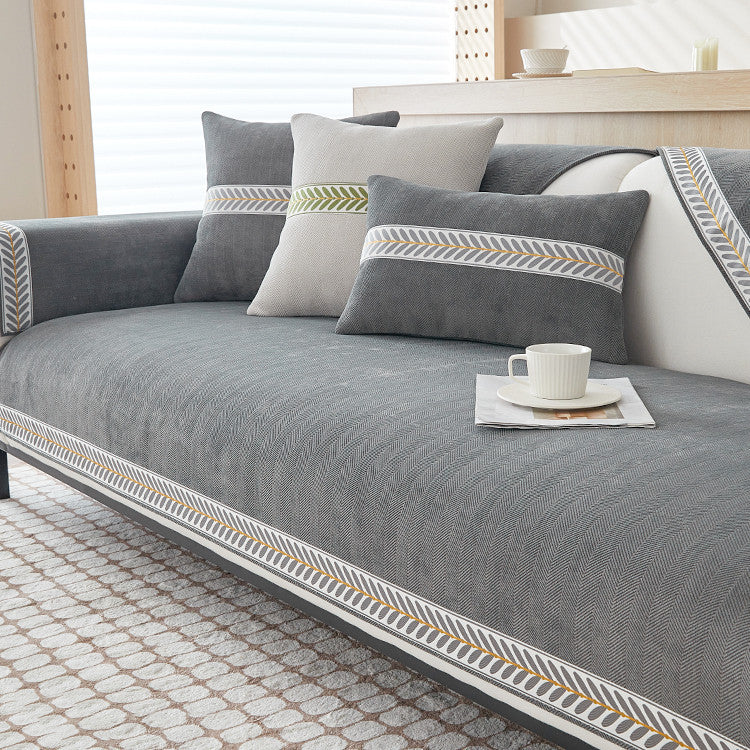 Fashion Simple Chenille Non-slip Sofa Cushion