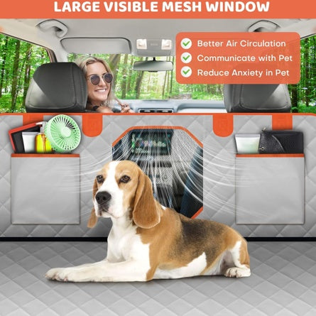 Dog Car Seat Cover With A Hard Bottom