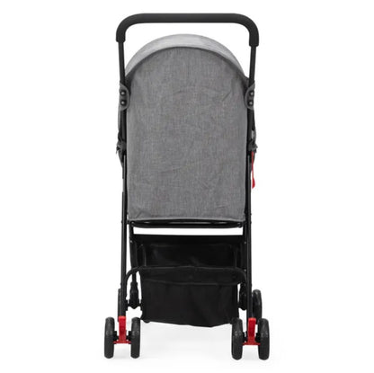 Petzaroo Foldable Pet Stroller For Small Puppies, Gray And Black