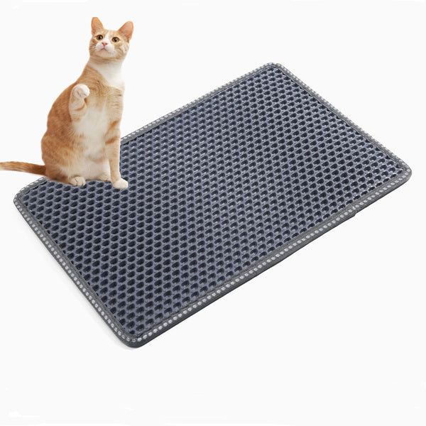 Non-slip cat litter mat by Petzaroo – waterproof and easy to clean

