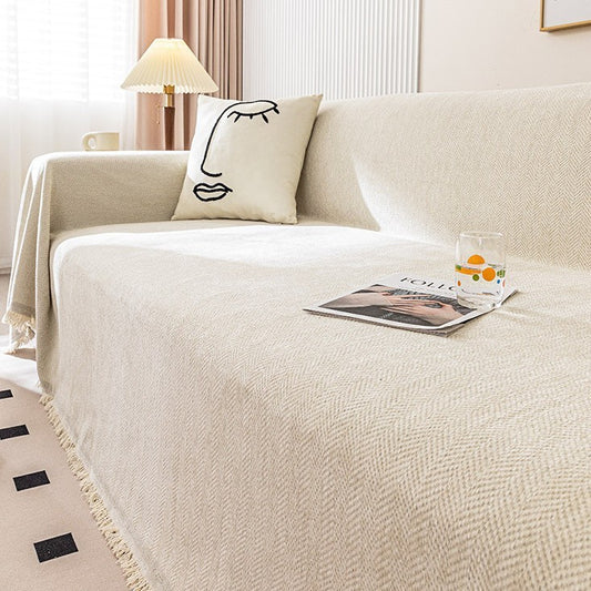 Herringbone Sofa Slipcover – Four Seasons Furniture Cover for Style and Comfort

