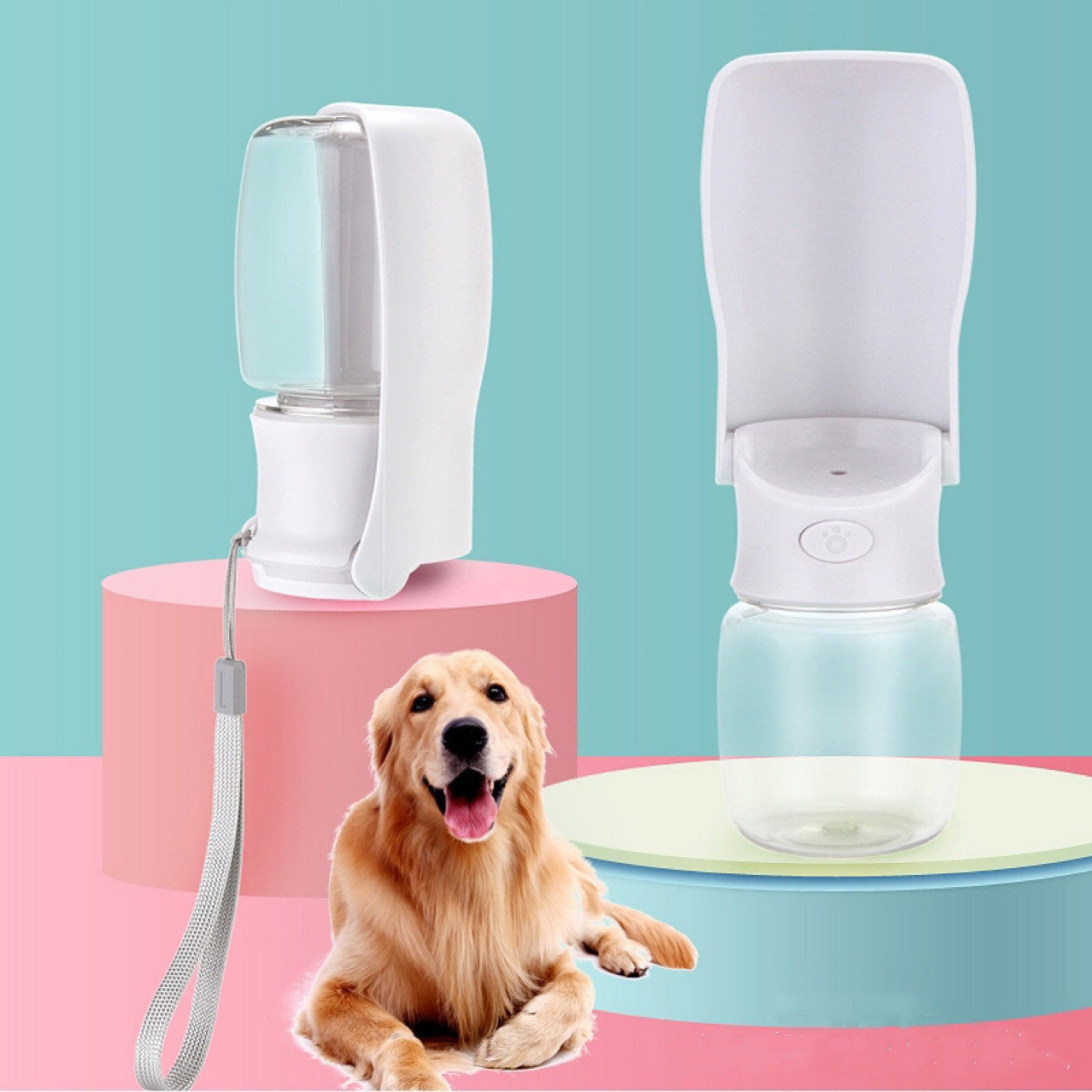 Travel pet water bottle – foldable dog water dispenser by Petzaroo