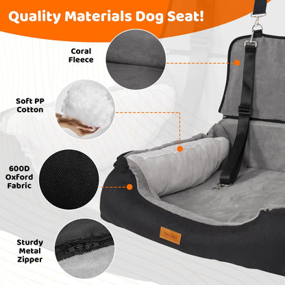 Petzaroo Dog Booster Seat for Large Dogs