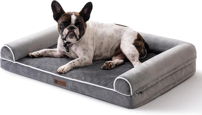 Orthopedic Dog Bed For Medium Sized Dogs Waterproof Washable Cover