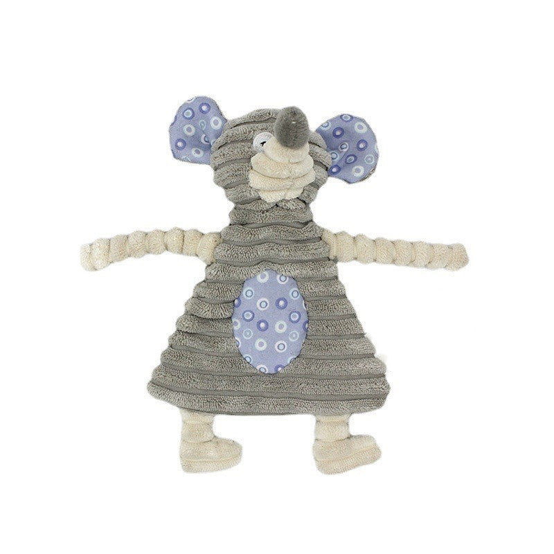 Petzaroo Pet Corduroy Chew Toy Packs of 3