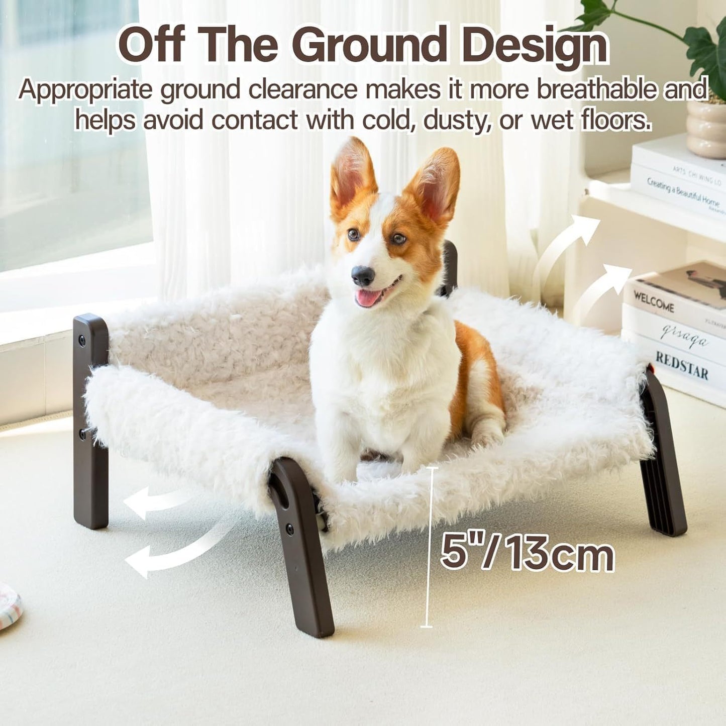 Elevated Plush Pet Sofa
