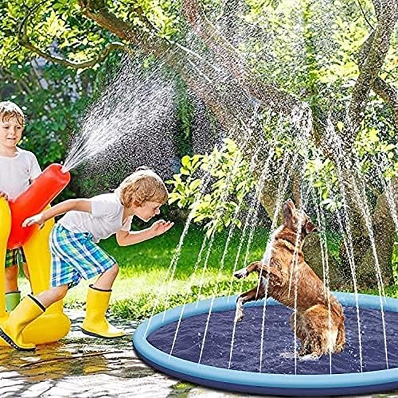 Petzaroo Dog Sprinkler Outdoor Swimming Mat