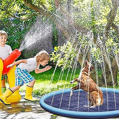 Petzaroo Dog Sprinkler Outdoor Swimming Mat