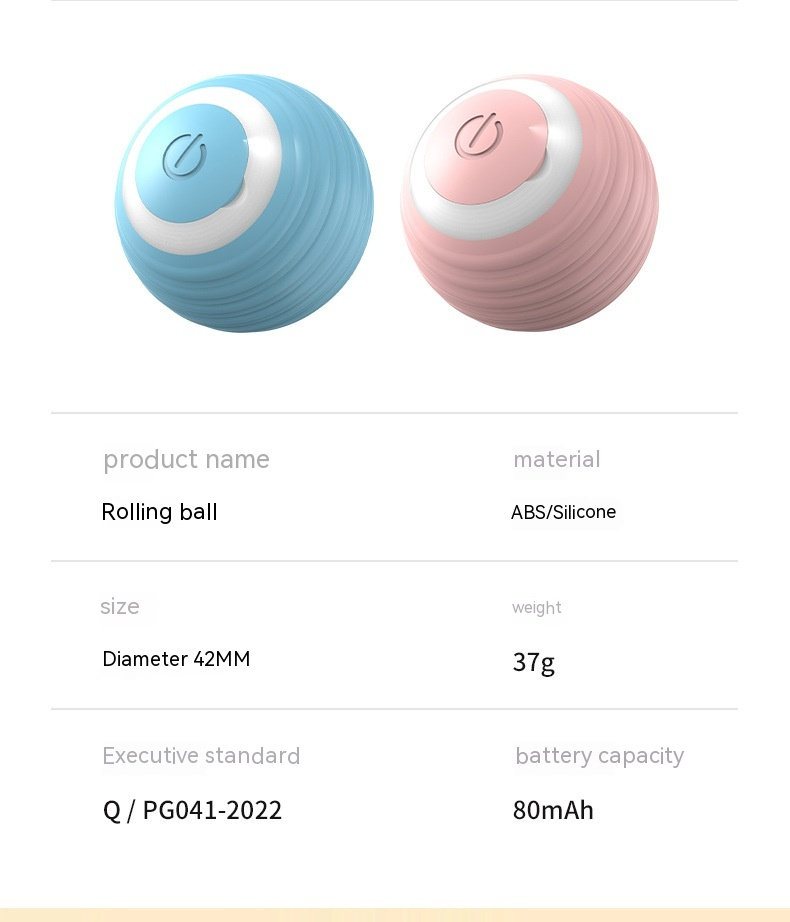 Bouncing Interactive Smart Cat Toy Ball