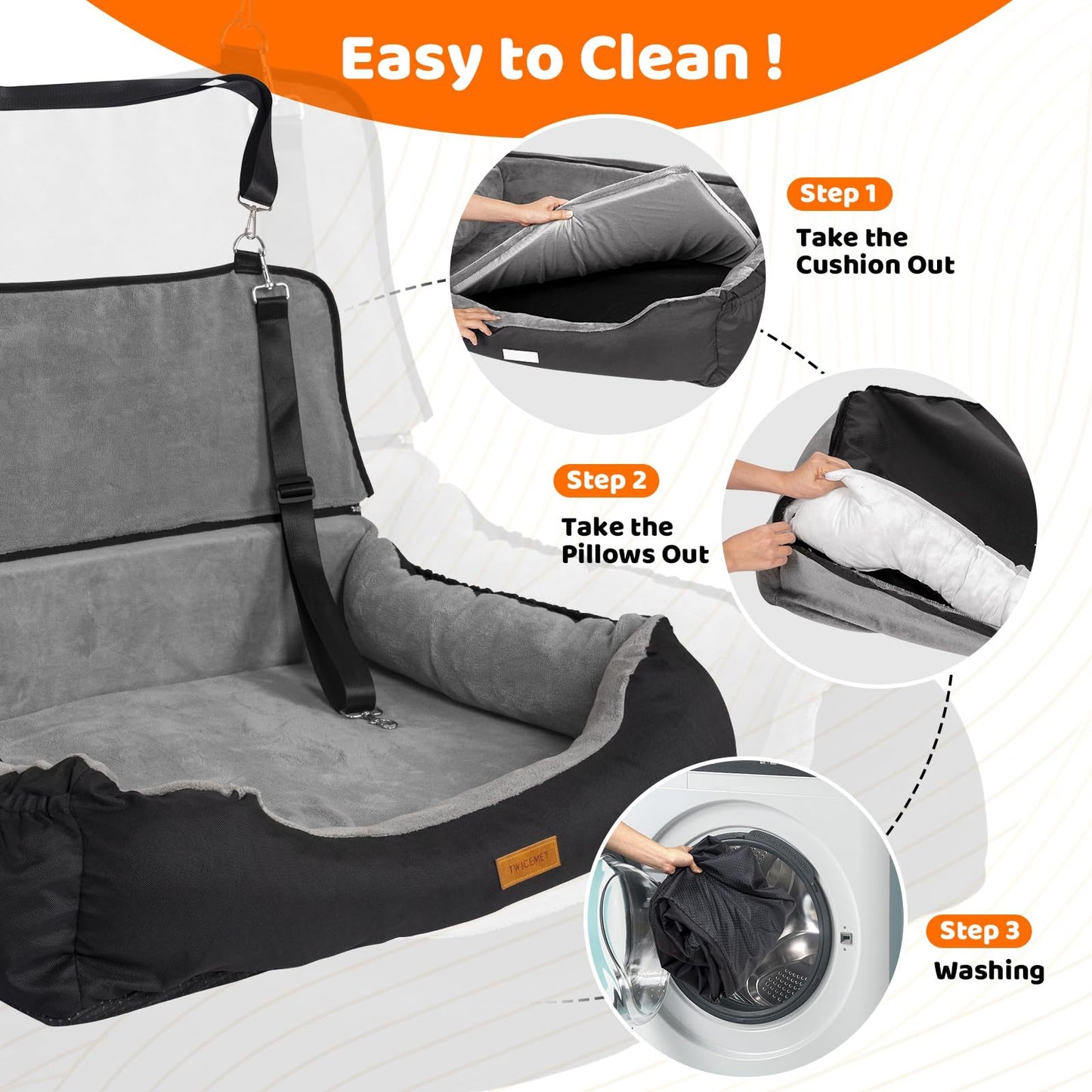 Petzaroo Dog Booster Seat for Large Dogs