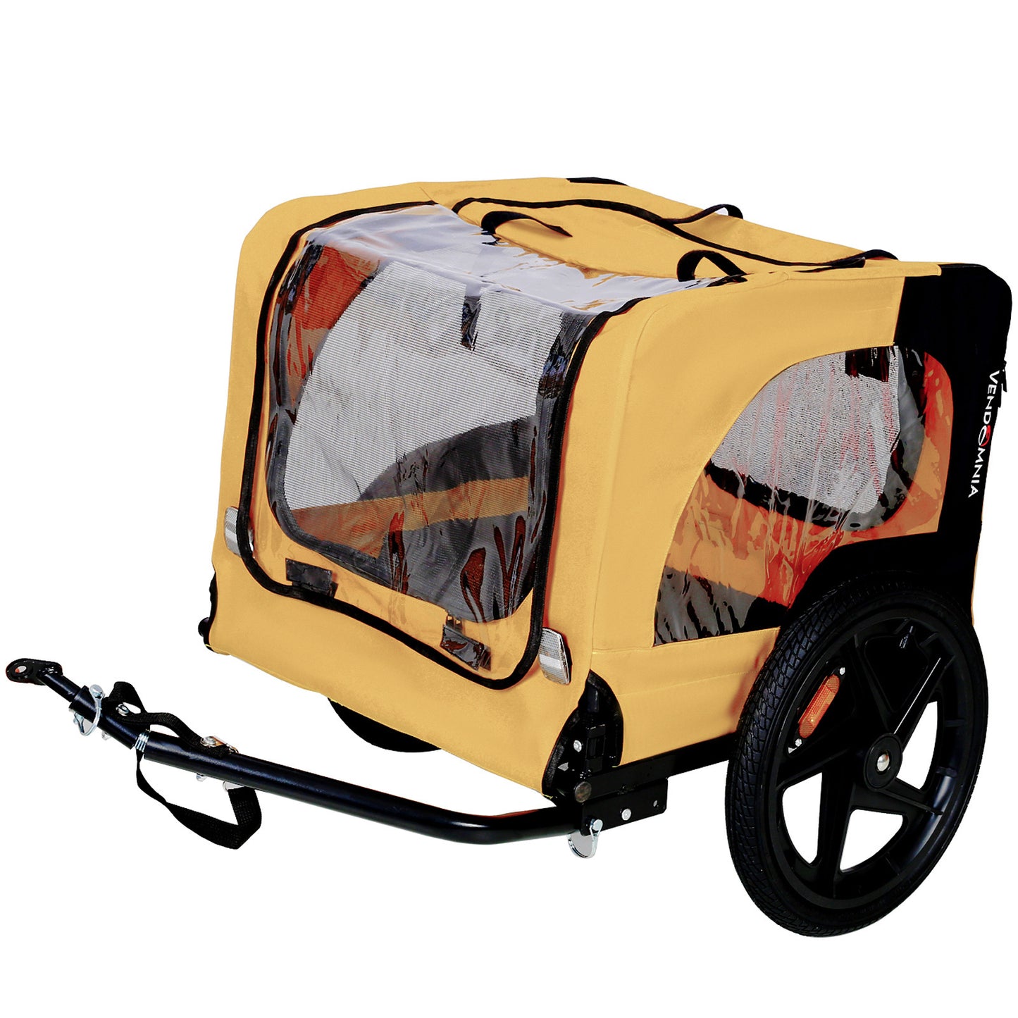 Heavy Duty Foldable Dog Carrier With Bicycle Tow