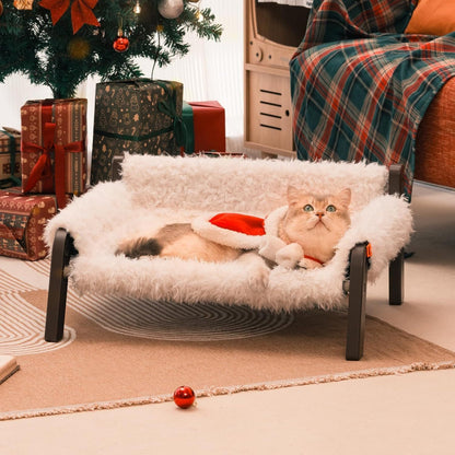 Luxury Plush Pet Sofa – Elevated Pet Bed with Soft Upholstery for Comfortable Lounging

