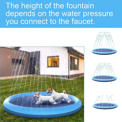 Petzaroo Dog Sprinkler Outdoor Swimming Mat