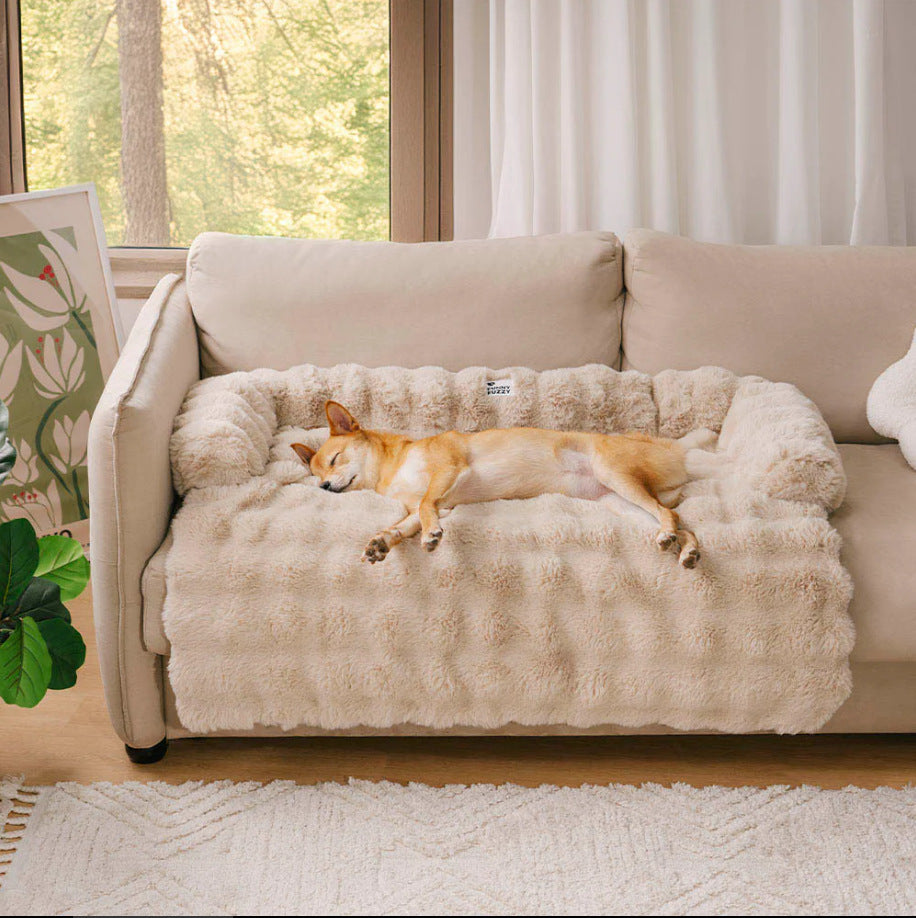 Plush Right Angle Sofa Kennel