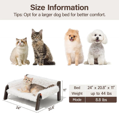 Elevated Plush Pet Sofa