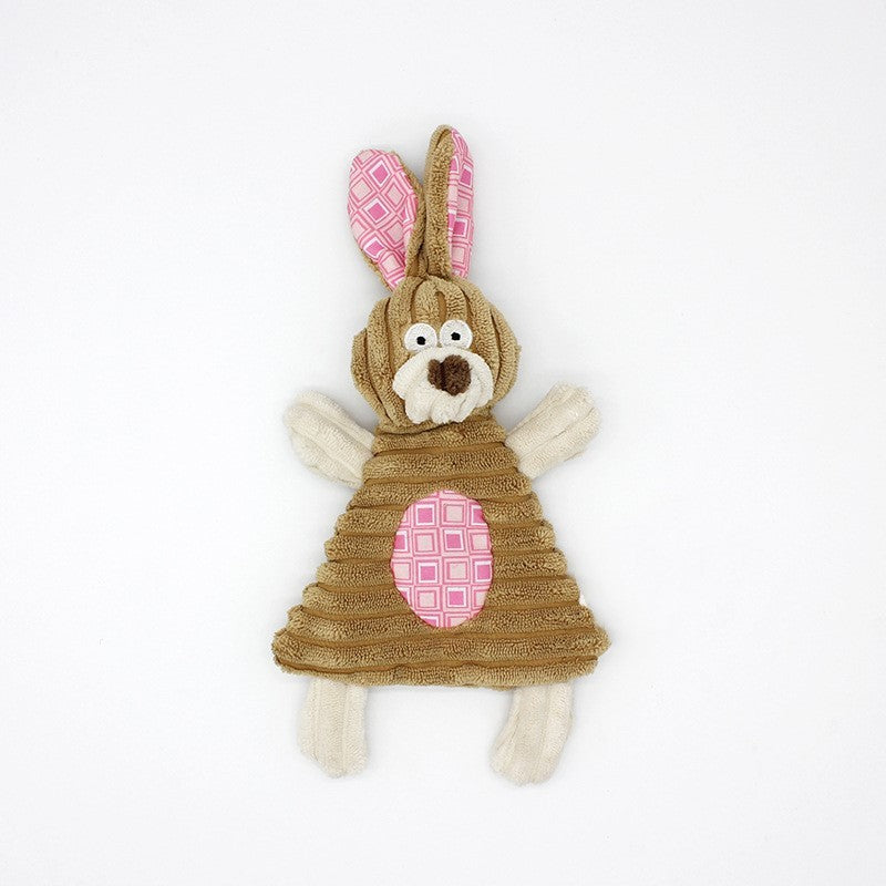 Petzaroo Pet Corduroy Chew Toy Packs of 3