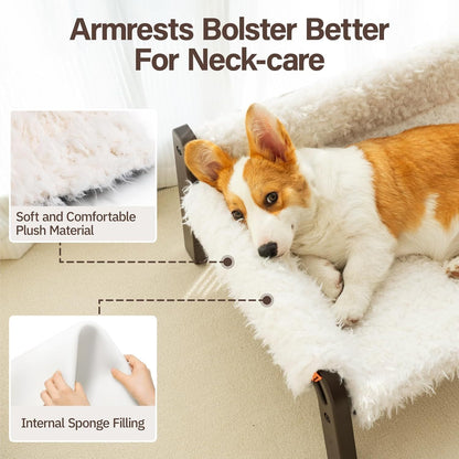 Elevated Plush Pet Sofa