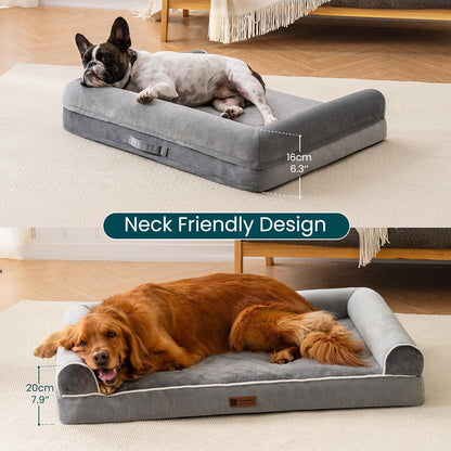 Orthopedic Dog Bed For Medium Sized Dogs Waterproof Washable Cover