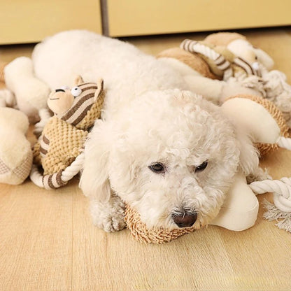 Petzaroo Cotton Rope Teeth Cleaning Bite-Resistant Toy