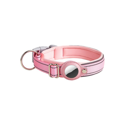 Premium Pet Leather Collar with Holder