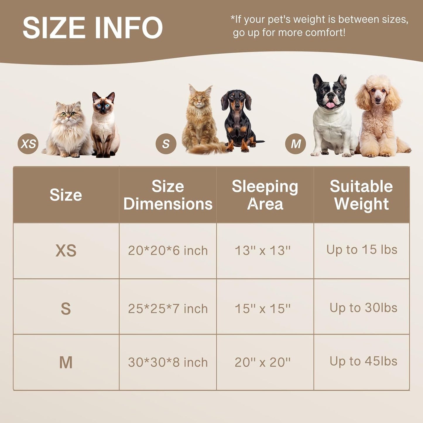 Petzaroo Donut Fluffy Non-Slip Calming Cat Bed