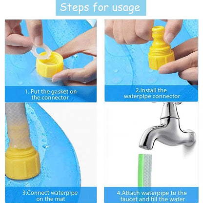 Petzaroo Dog Sprinkler Outdoor Swimming Mat
