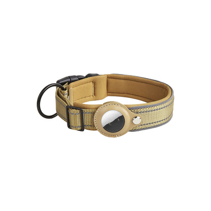 Premium Pet Leather Collar with Holder