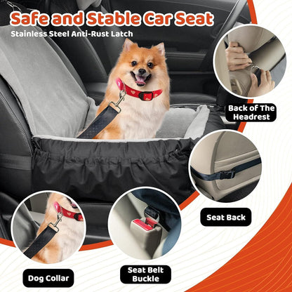Petzaroo Dog Car Seat for Small to Medium Sized Dog