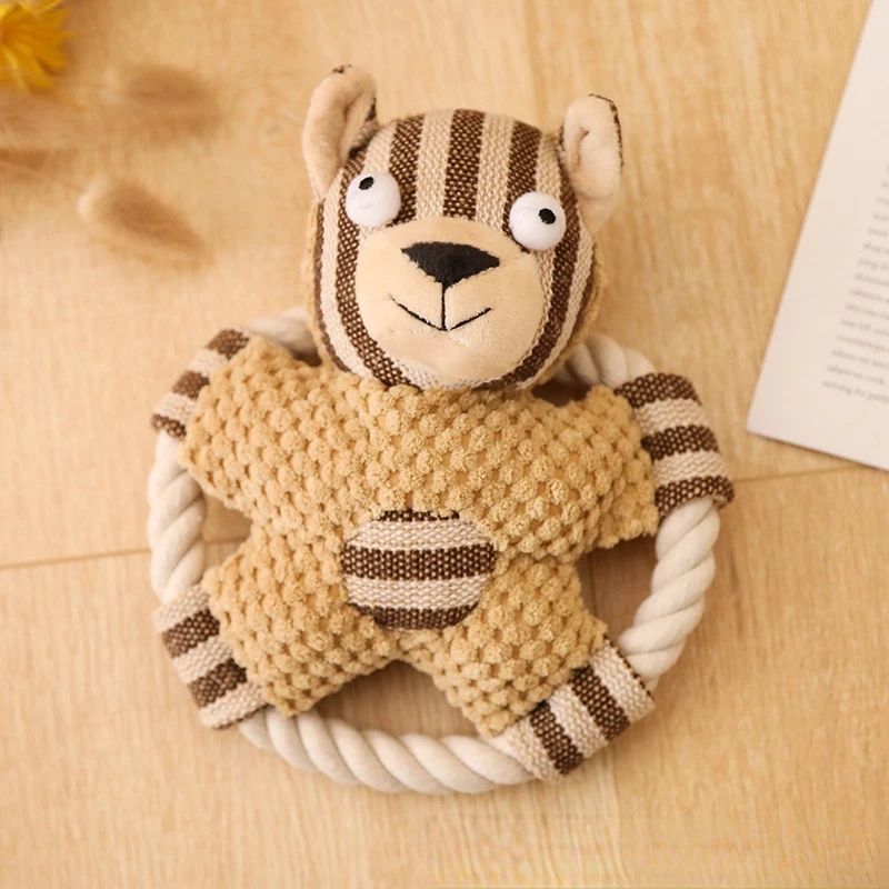 Petzaroo Cotton Rope Teeth Cleaning Bite-Resistant Toy