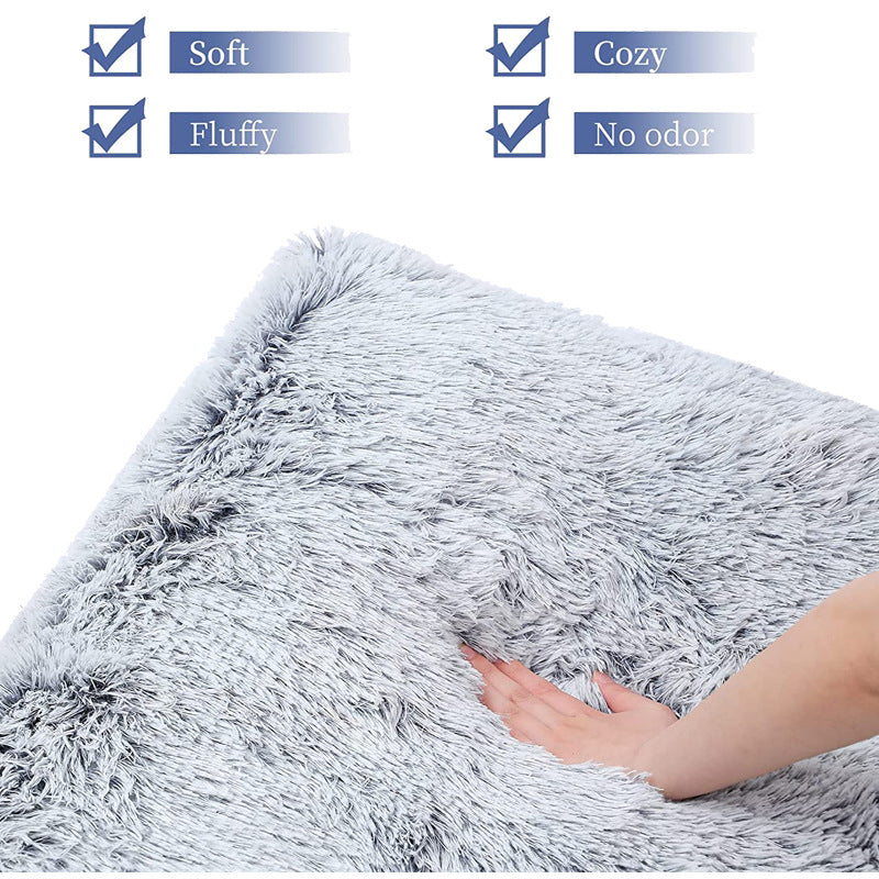 Plush Square Orthopedic  Dog Calming Bed