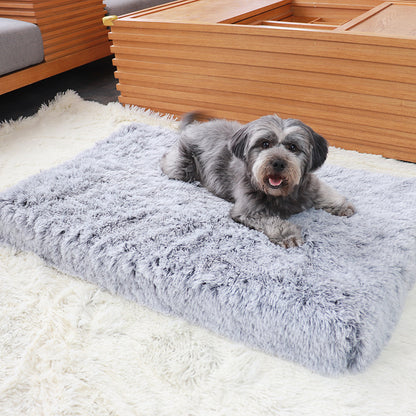 Plush Square Orthopedic  Dog Calming Bed