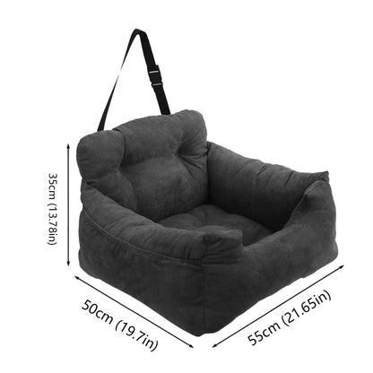 Petzaroo Striped Car Booster Nest