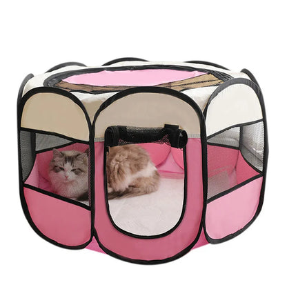 "Cozy Pop-Up Pet Tent!"