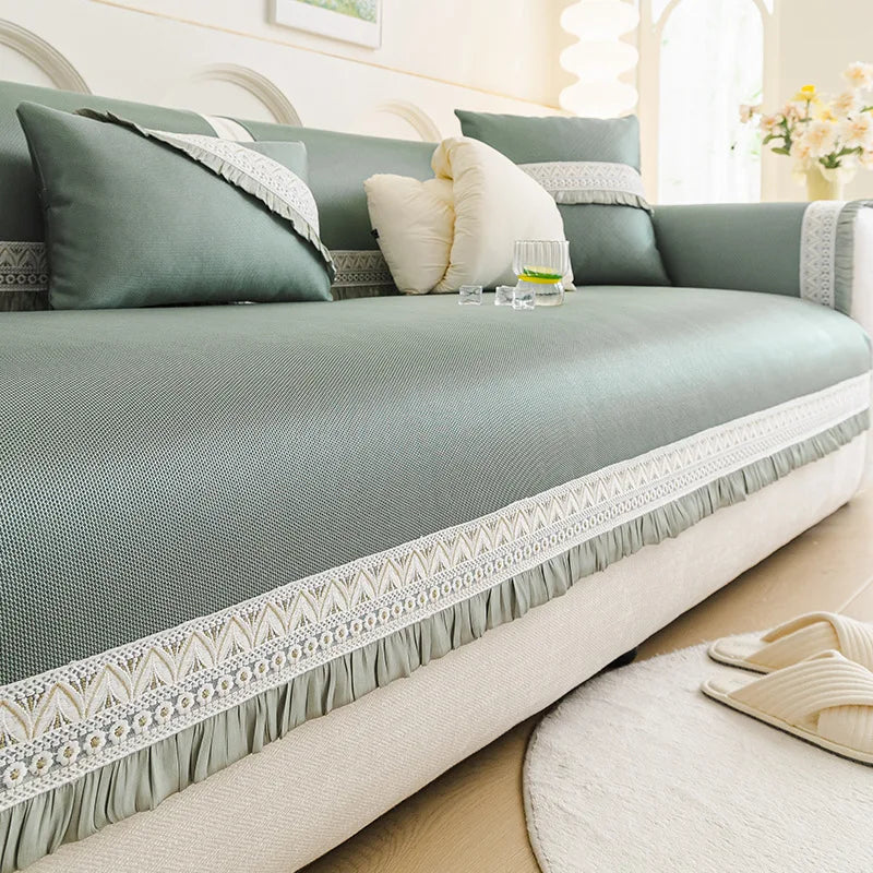 New French Summer Anti Slip Multifunctional Couch Cover