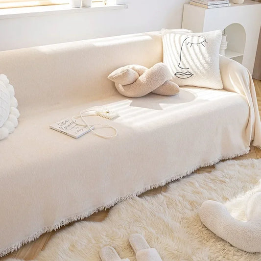 Sofa Blanket with Non-Slip Backing – Versatile Cover for Couches, Beds, and Chairs