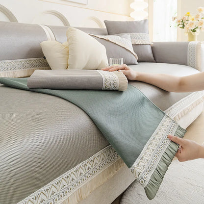 New French Summer Anti Slip Multifunctional Couch Cover