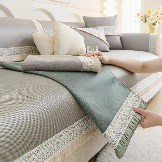 New French Summer Anti Slip Multifunctional Couch Cover