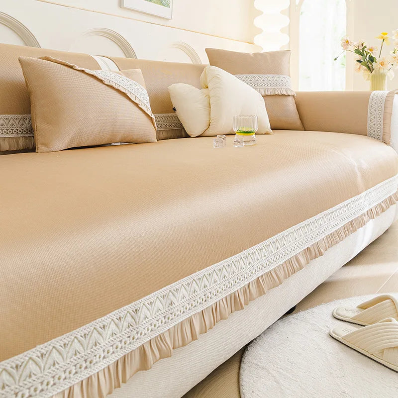 New French Summer Anti Slip Multifunctional Couch Cover