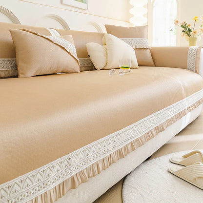 New French Summer Anti Slip Multifunctional Couch Cover