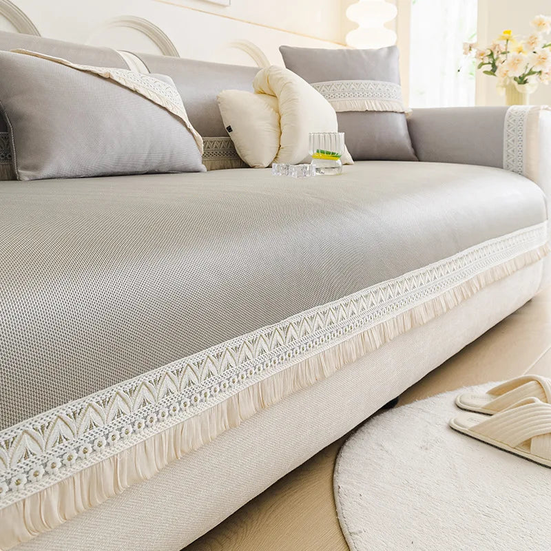 New French Summer Anti Slip Multifunctional Couch Cover