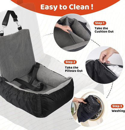 Petzaroo Dog Car Seat for Small to Medium Sized Dog