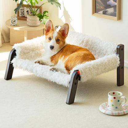 Elevated Plush Pet Sofa