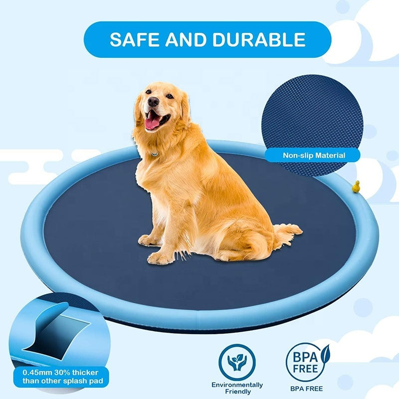 Petzaroo Dog Sprinkler Outdoor Swimming Mat