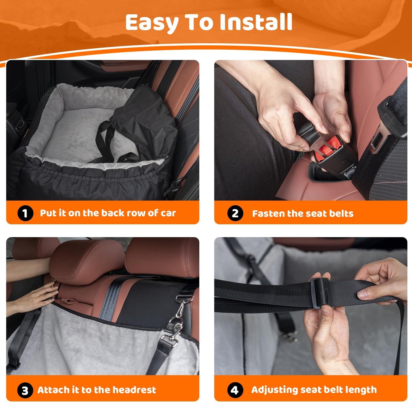 Petzaroo Dog Booster Seat for Large Dogs